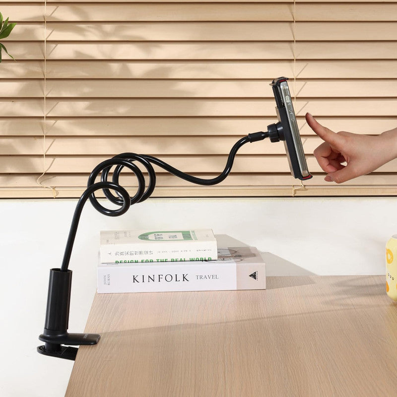 Urbanoki Gooseneck Phone Holder Flexible Clamp Mount for Bed Desk