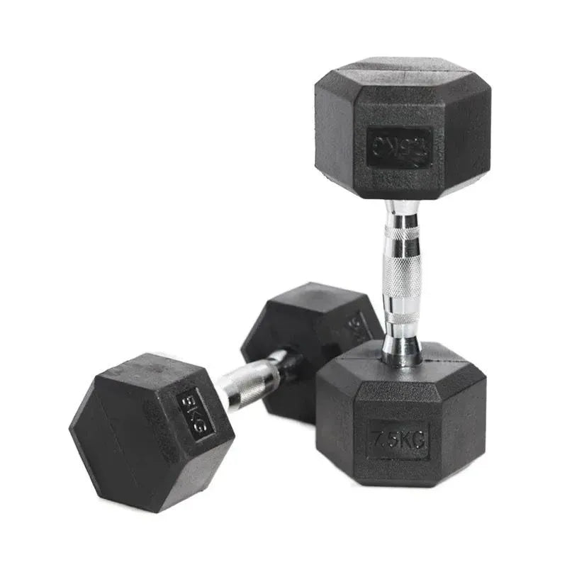 9 Pairs Hex Dumbbells PLUS Dumbbell Rack (270kg | 5kg-25kg | 1.1m 3-tier Rack)
