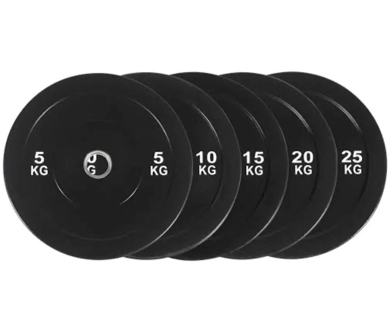 Black Olympic Bumper Plates - 100kg kit