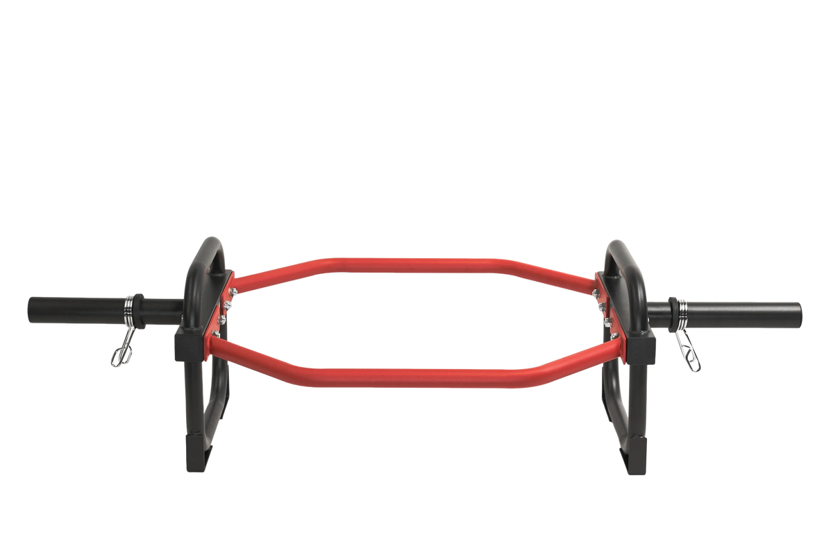 Olympic Shrug Deadlift Bar - Red/Black