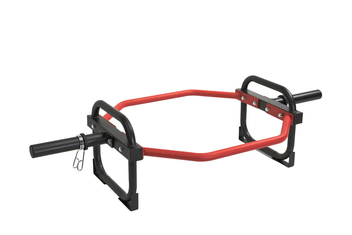 Olympic Shrug Deadlift Bar - Red/Black