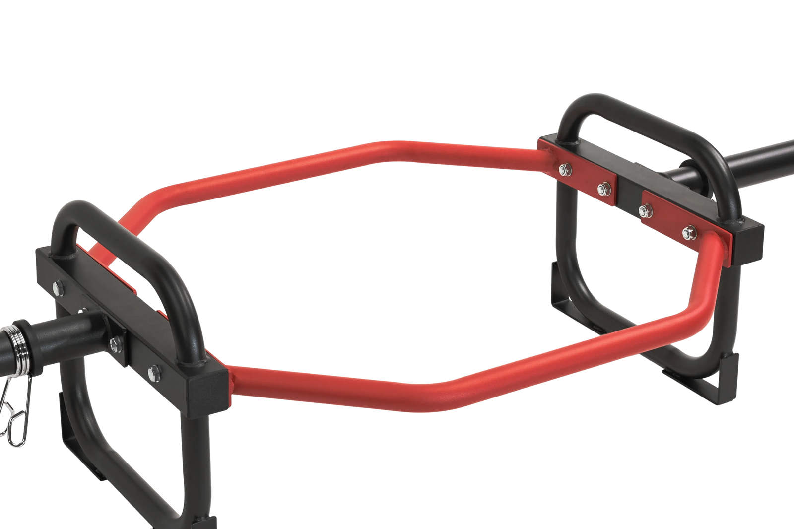 Olympic Shrug Deadlift Bar - Red/Black