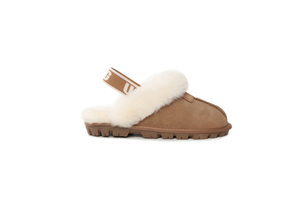 DKUGG ANSLEY SLIPPER - Size L 39/40 - Chestnut
