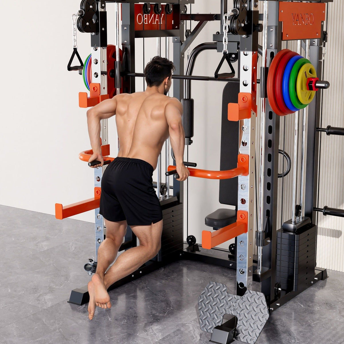 130kgs pin loaded SmartFit M1 Ultra Leg Press and Chest Fly Multi Functional Training Smith Machine Home Gym