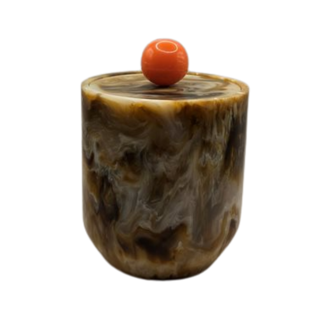 Toffee Resin &amp; Stainless Steel Ice Bucket