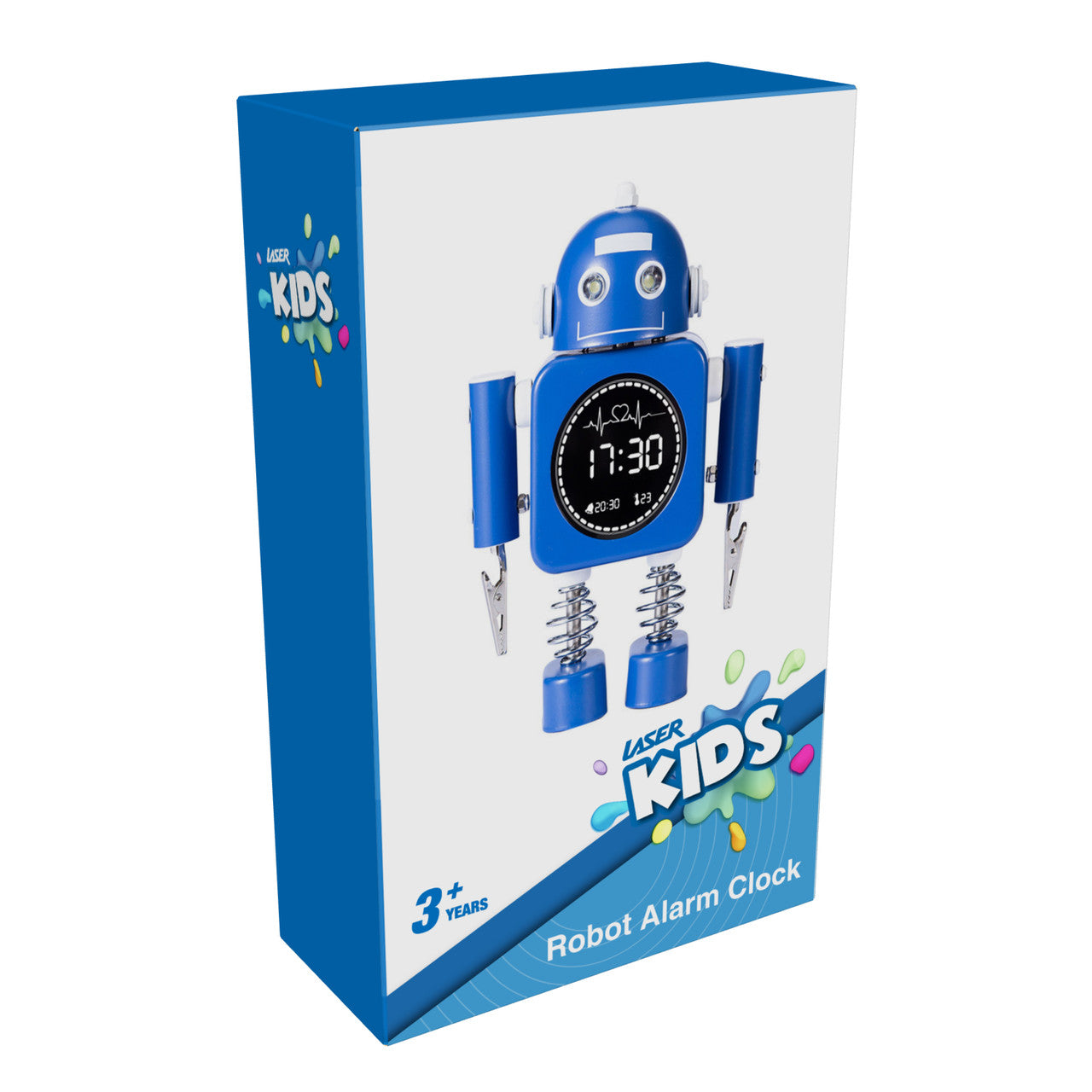 Laser Kids Robot Alarm Clock - Blue