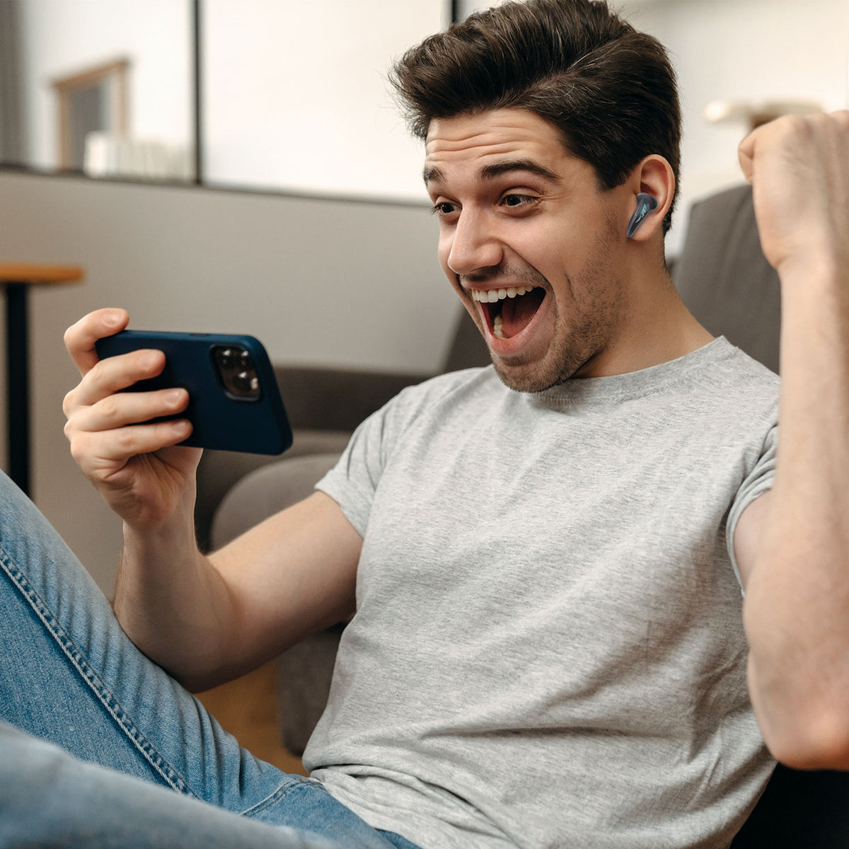 Laser Wireless Gaming ANC Earphones Black