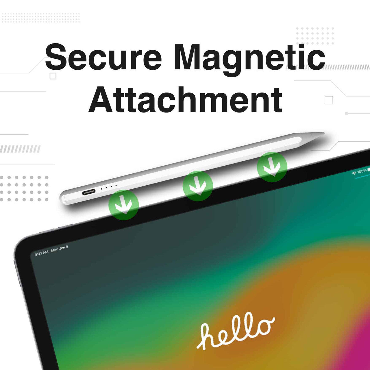 Laser Active Stylus for iPad White