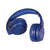 Laser Foldable Bluetooth Headphones with Mic - Navy Blue