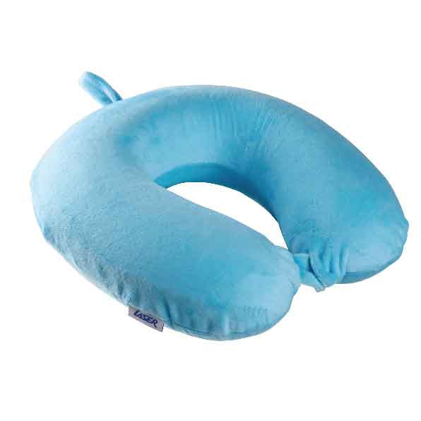 Laser Memory Foam Neck Pillow Blue