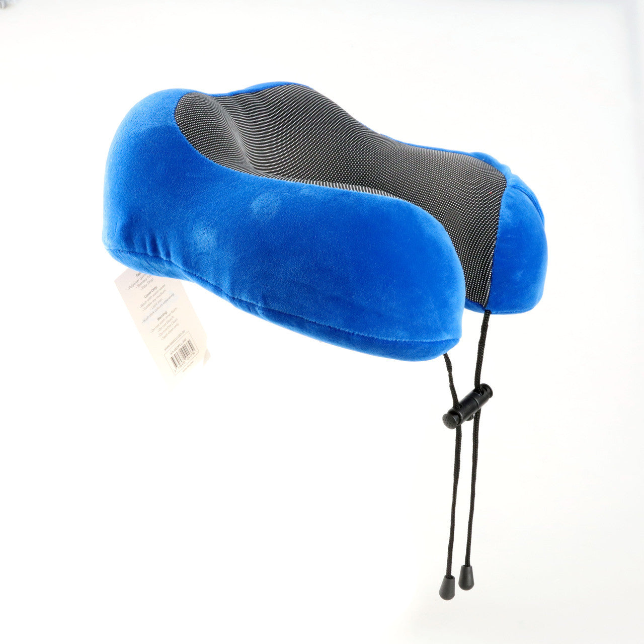 Laser Blue Memory Foam Neck Pillow - Easy Snap