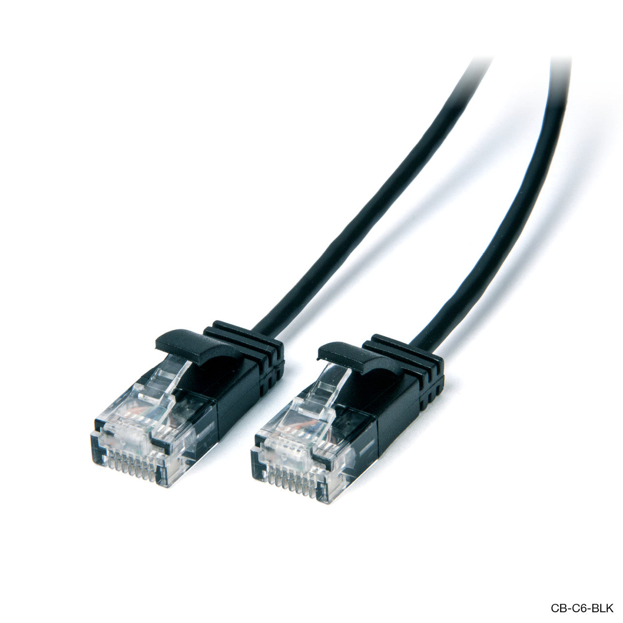 1m Ultra Slim Cat6 Network Cable Black