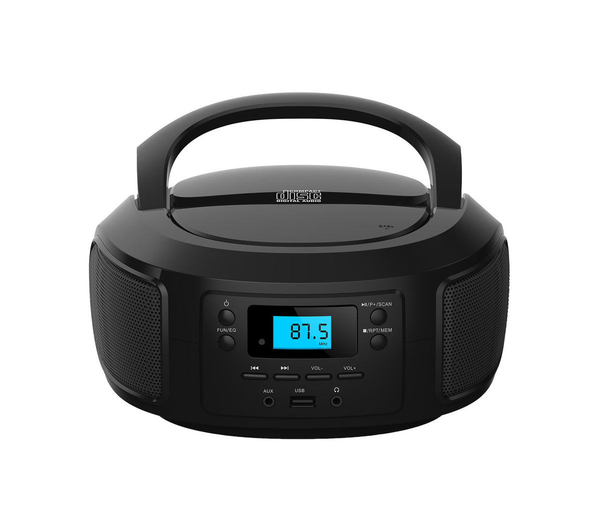 Laser Bluetooth CD/MP3 Boombox - Portable FM Radio Player