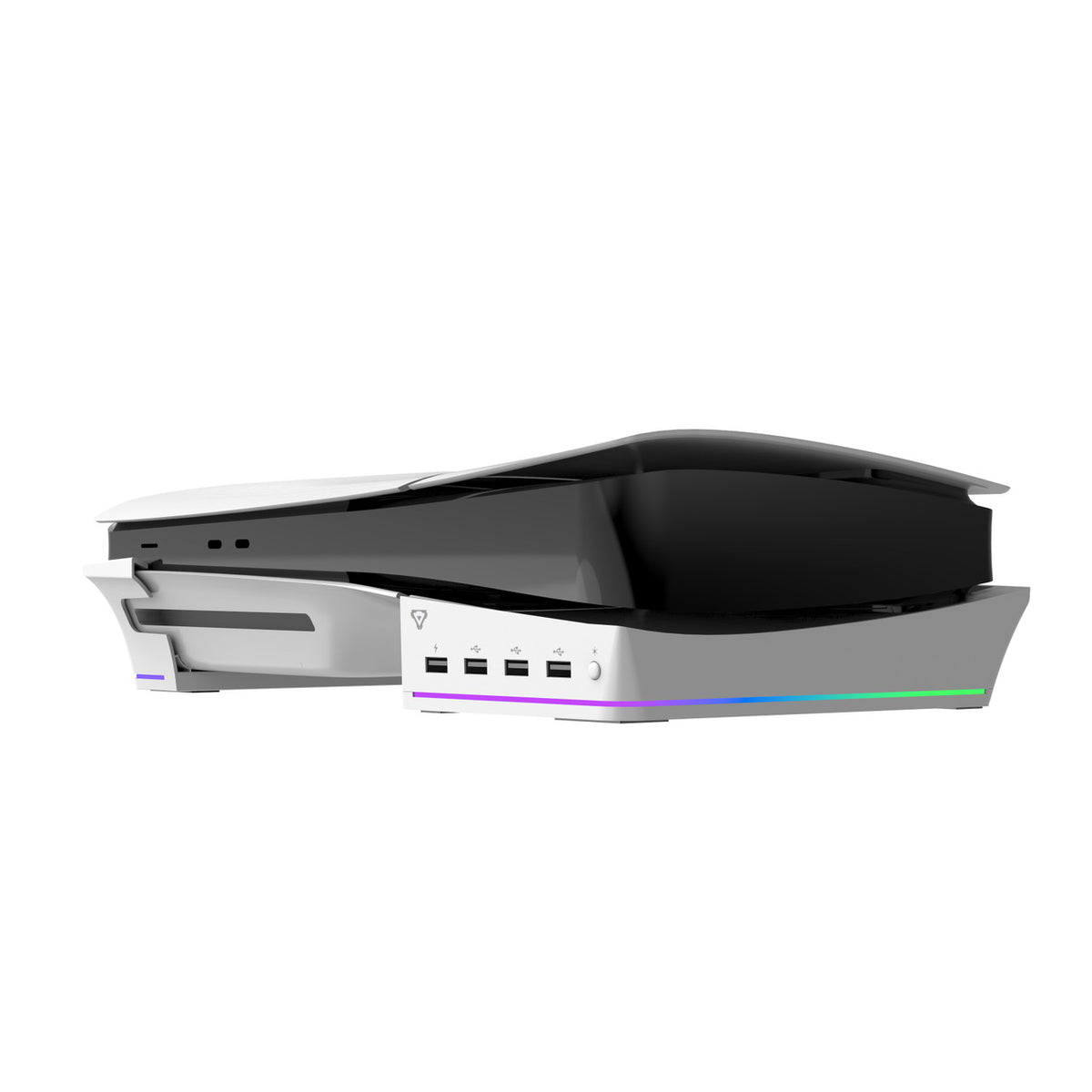 Laser Gaming PS5 Slim RGB Horizontal Stand with 4 USB Ports