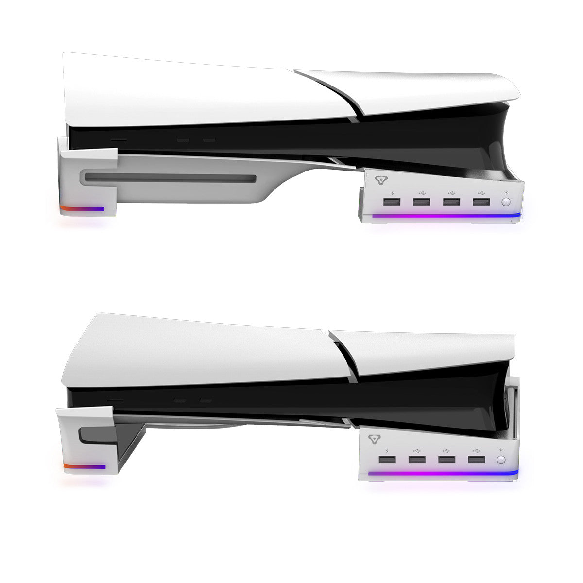 Laser Gaming PS5 Slim RGB Horizontal Stand with 4 USB Ports