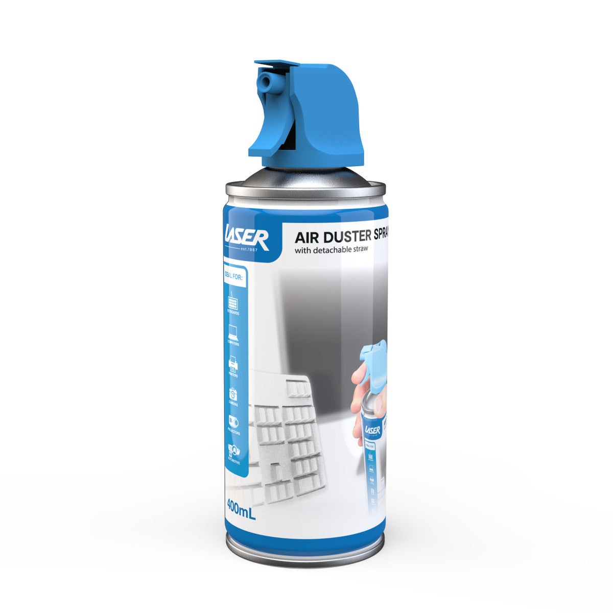Laser 400ml Air Duster Spray - Computer &amp; Electronics Cleaner
