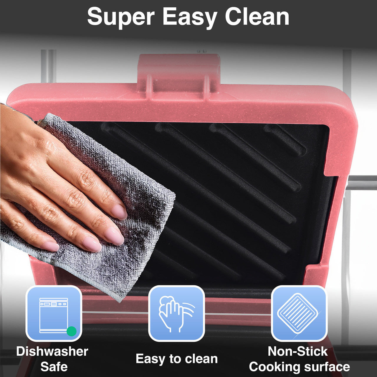 Laser Microwave Toastie Maker Flamingo Pink