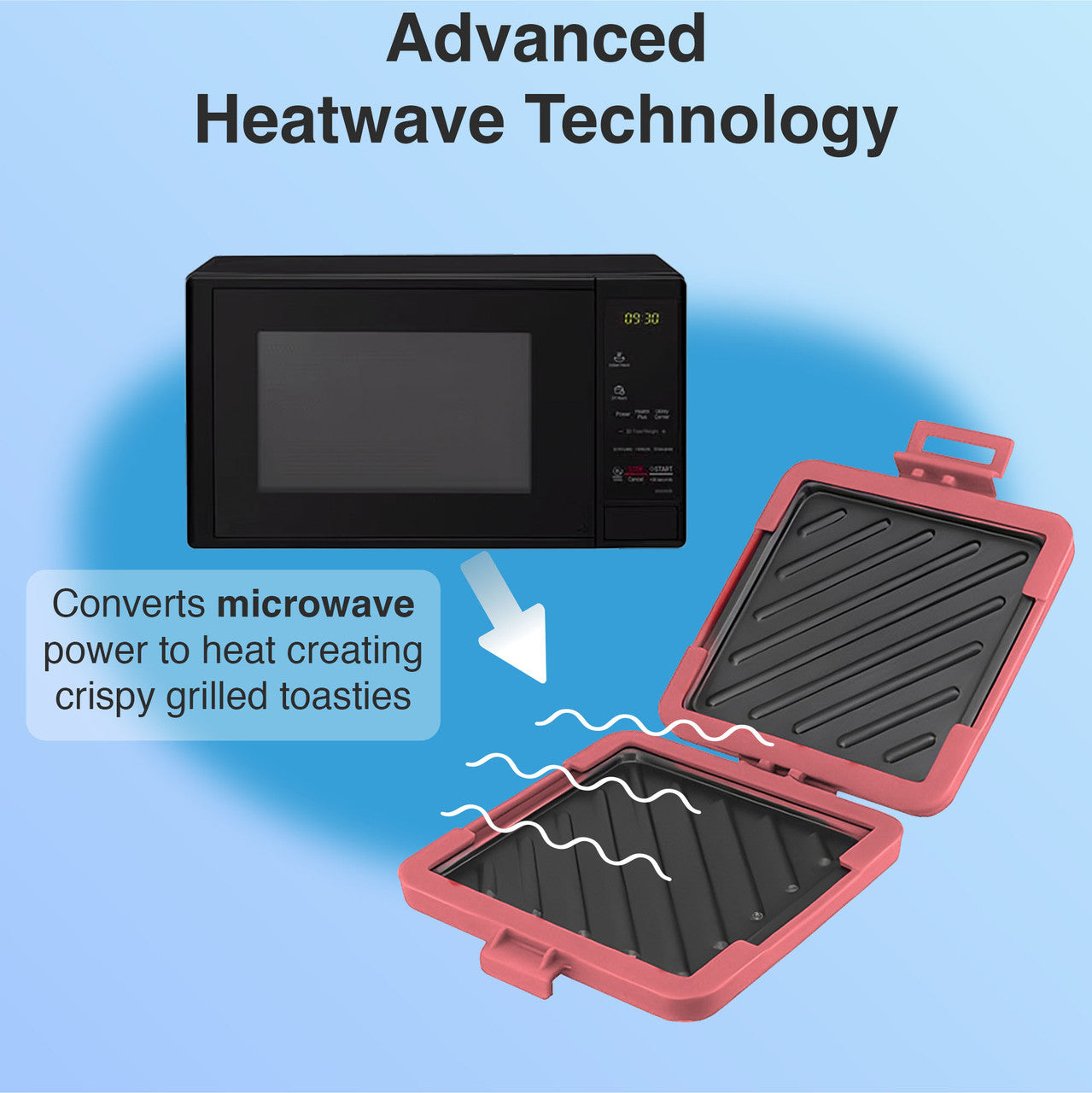 Laser Microwave Toastie Maker Flamingo Pink