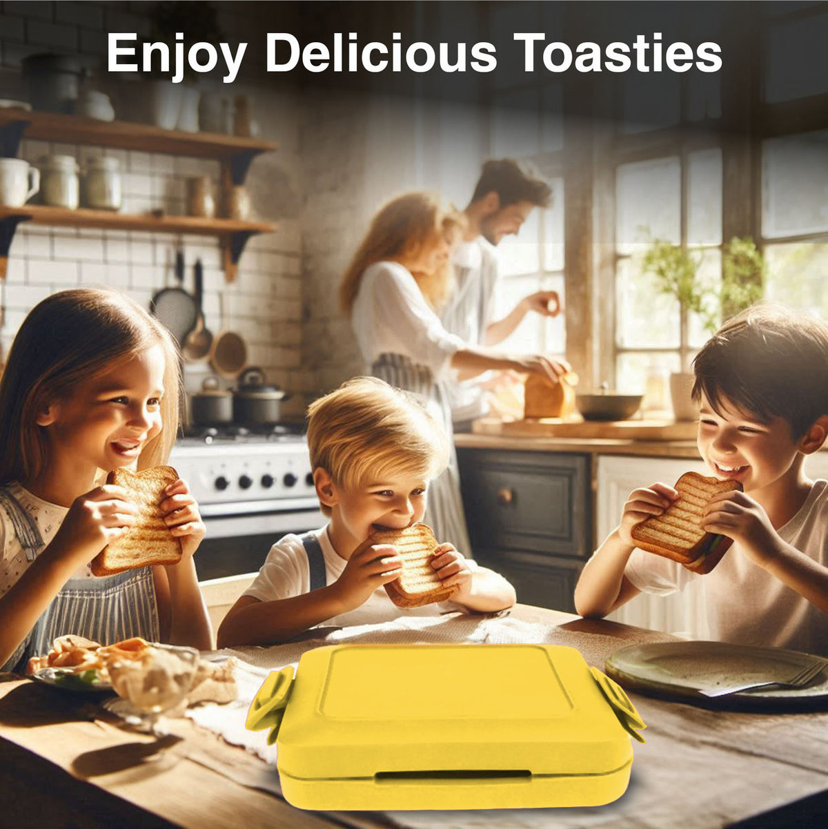Laser Microwave Toastie Maker Smiley Face