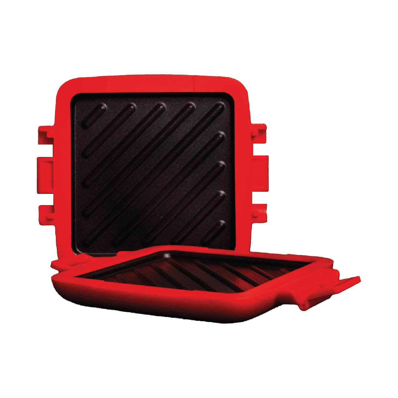 Laser Microwave Toastie Maker with Heatwave Tech Red