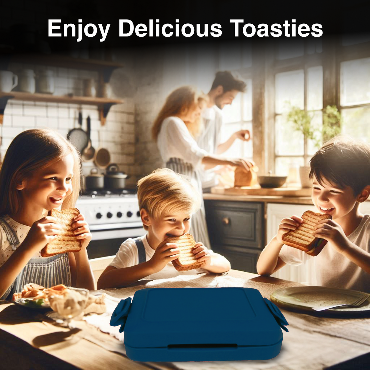 Laser Heatwave Tech Microwave Toastie Maker Blue