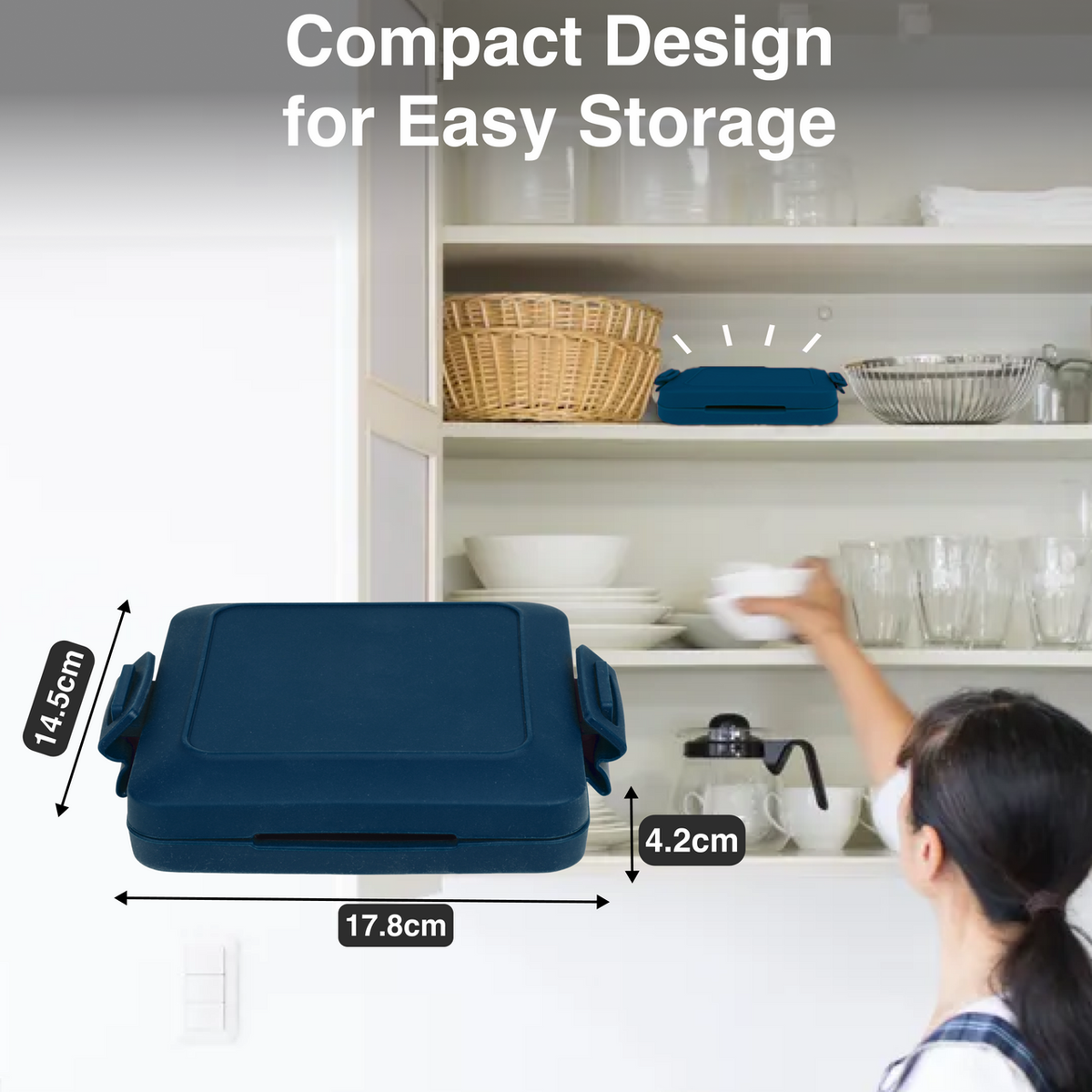 Laser Heatwave Tech Microwave Toastie Maker Blue