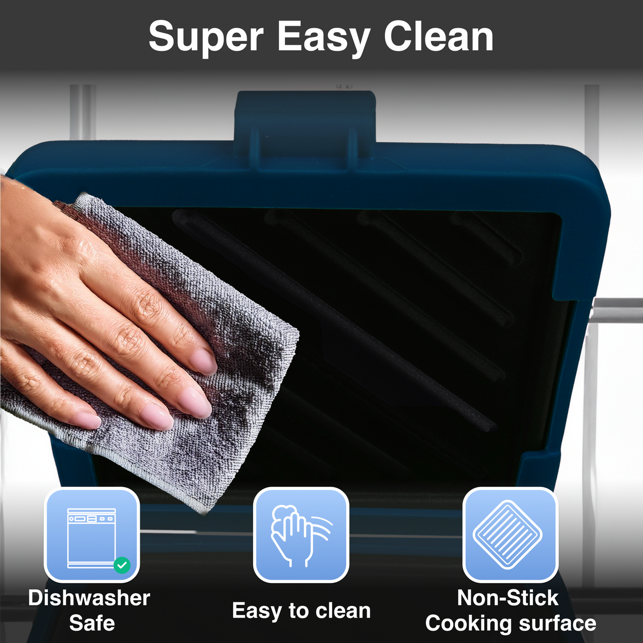 Laser Heatwave Tech Microwave Toastie Maker Blue