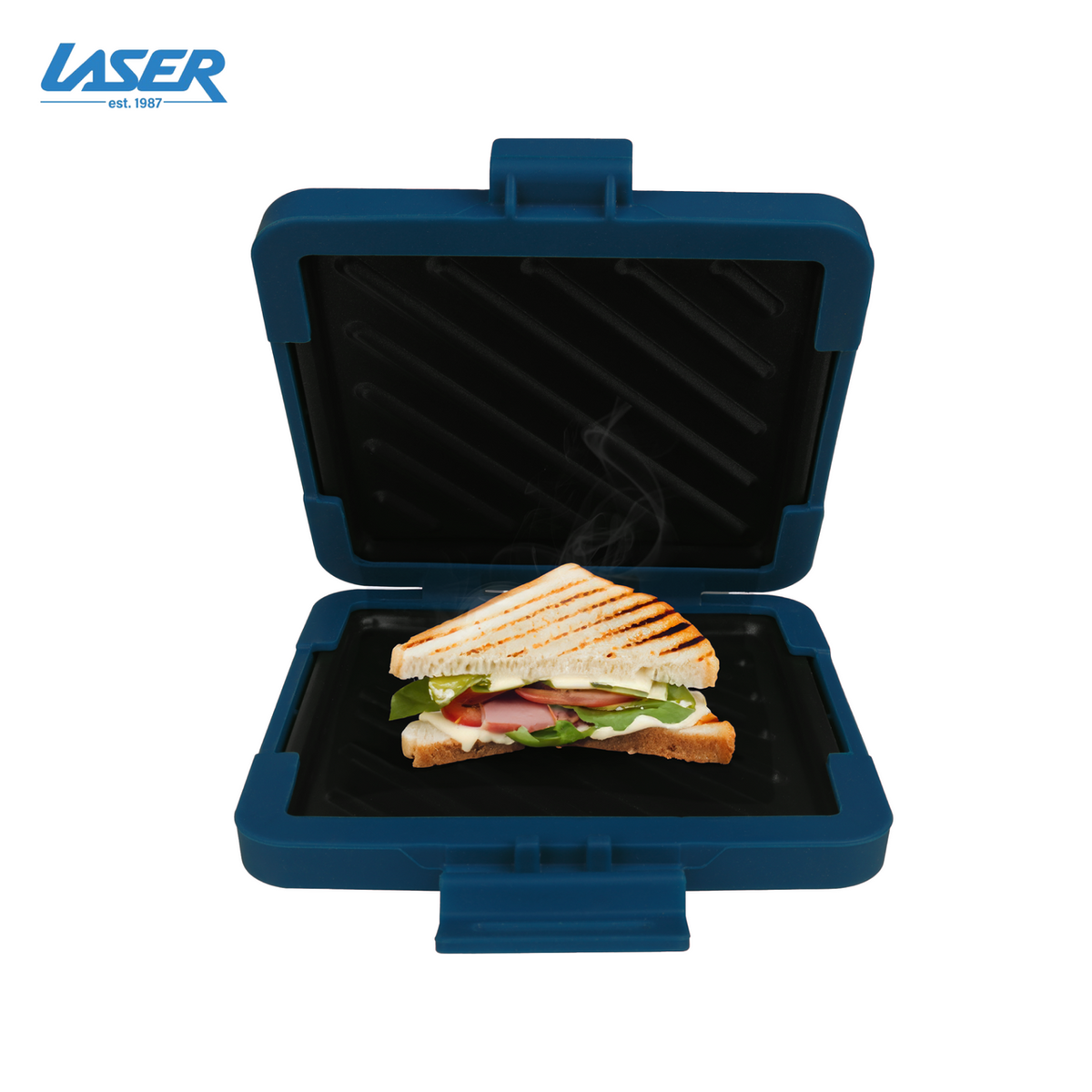Laser Heatwave Tech Microwave Toastie Maker Blue
