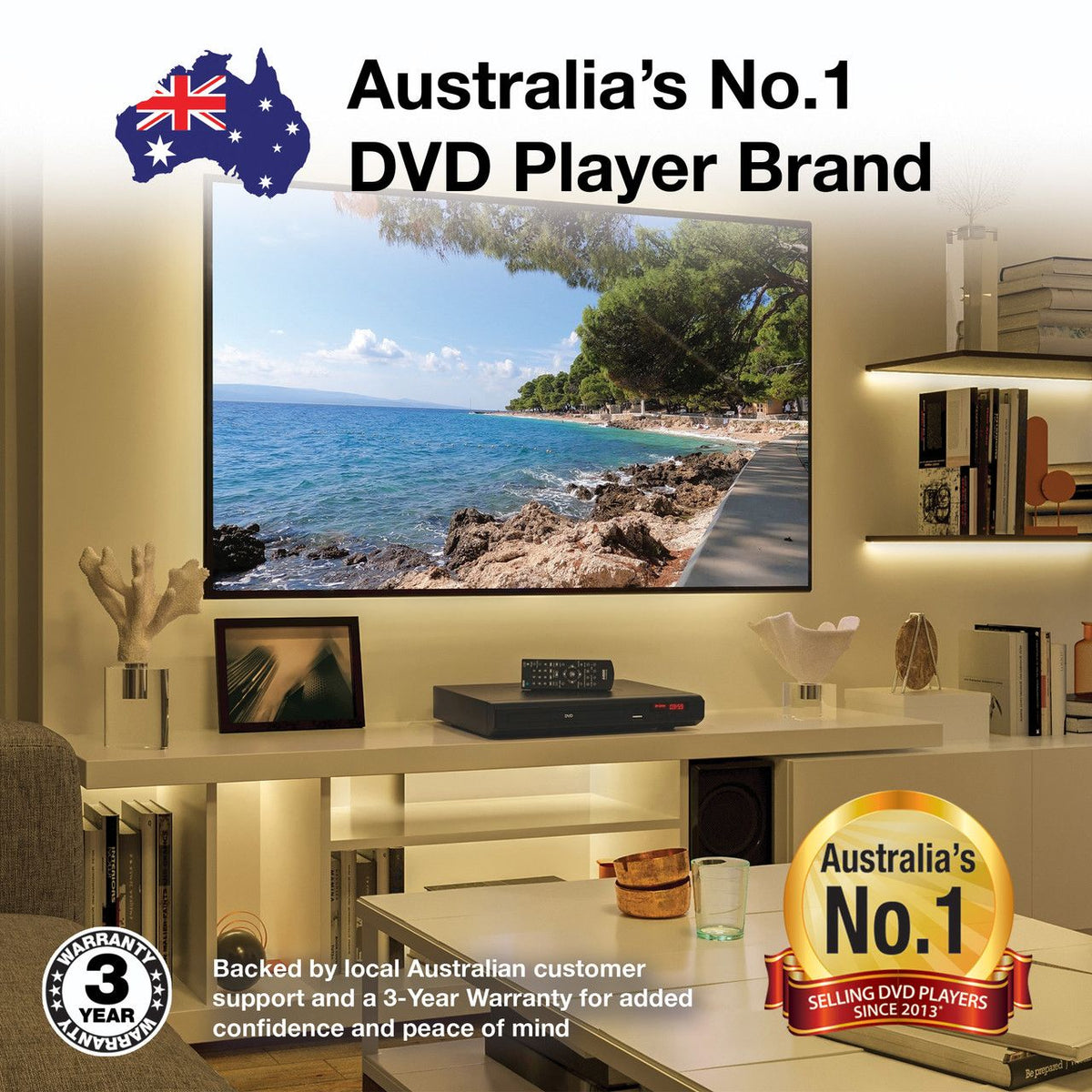 Laser Multi-Region DVD Player with HDMI and USB
