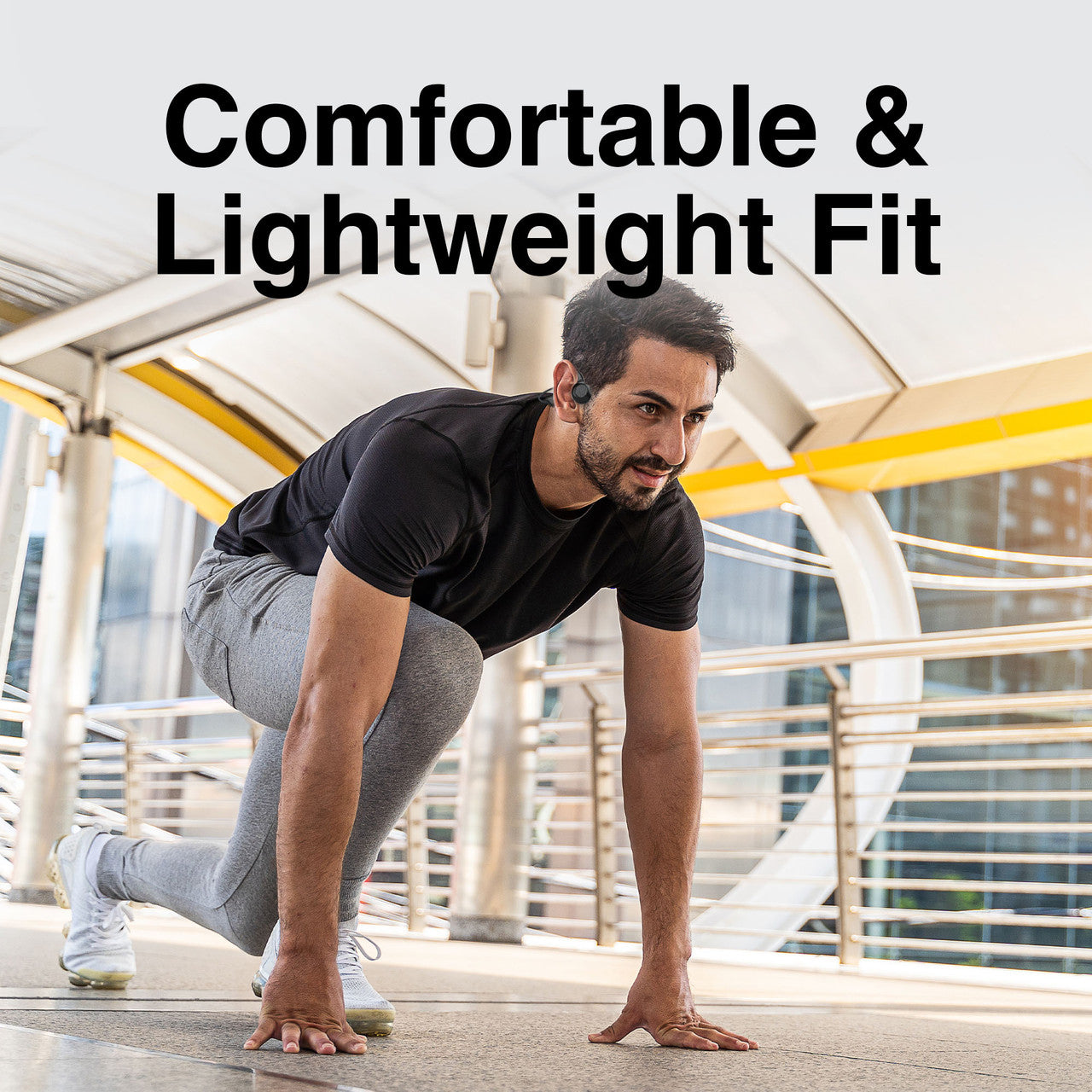 Laser Wireless Open Ear Earphones Black