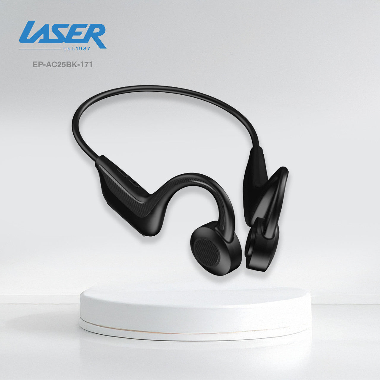 Laser Wireless Open Ear Earphones Black
