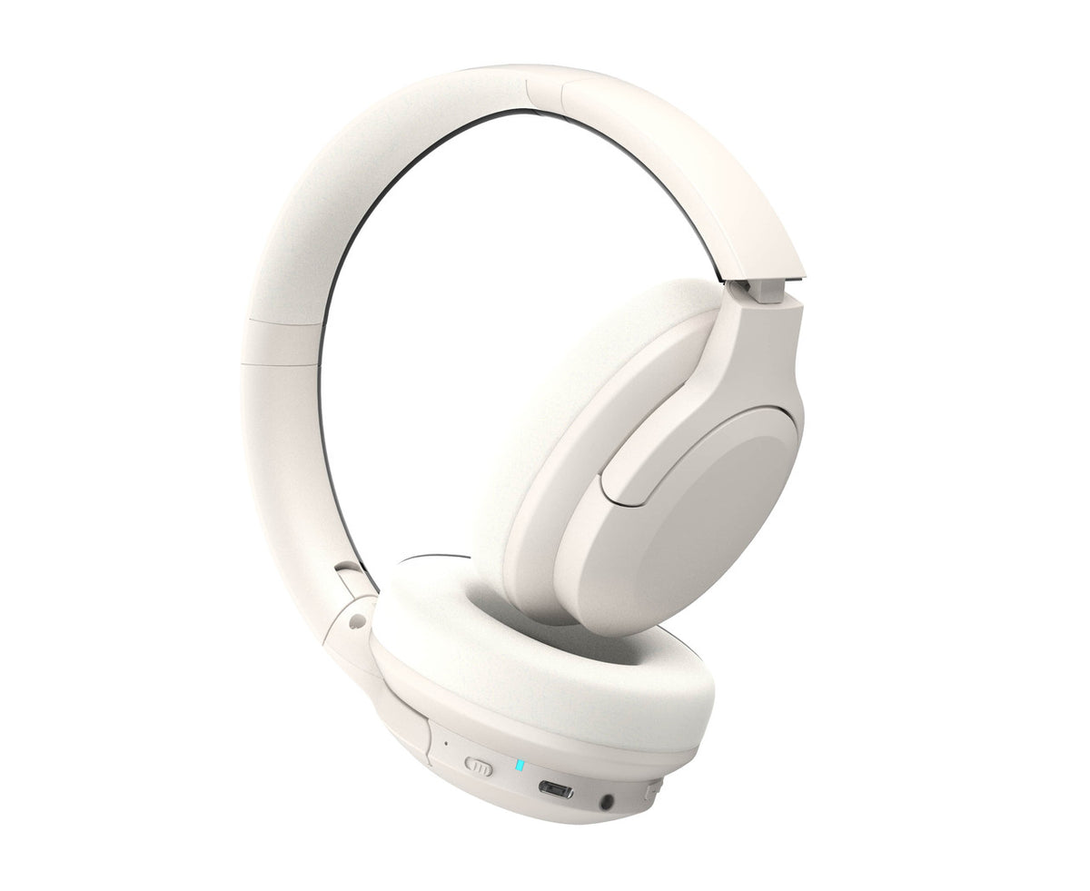 Laser ANC Bluetooth Headphones 20hr Battery - White