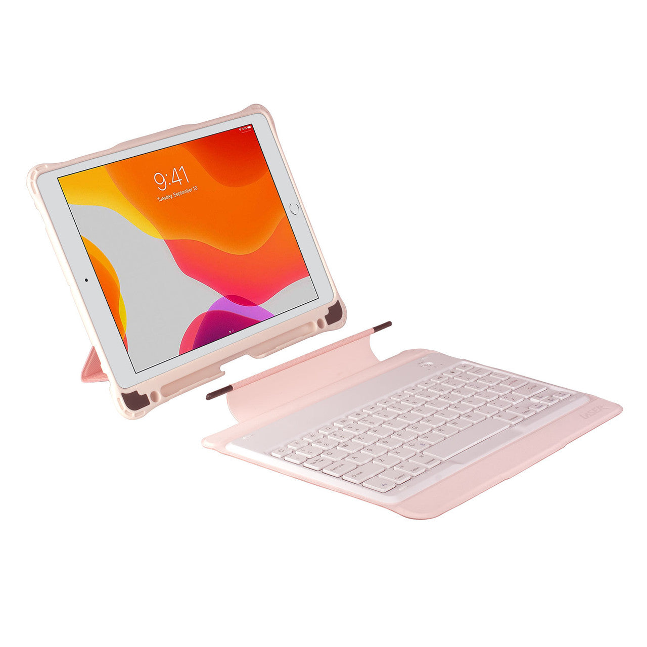 Laser iPad 10.2-inch Wireless Keyboard Case Pink