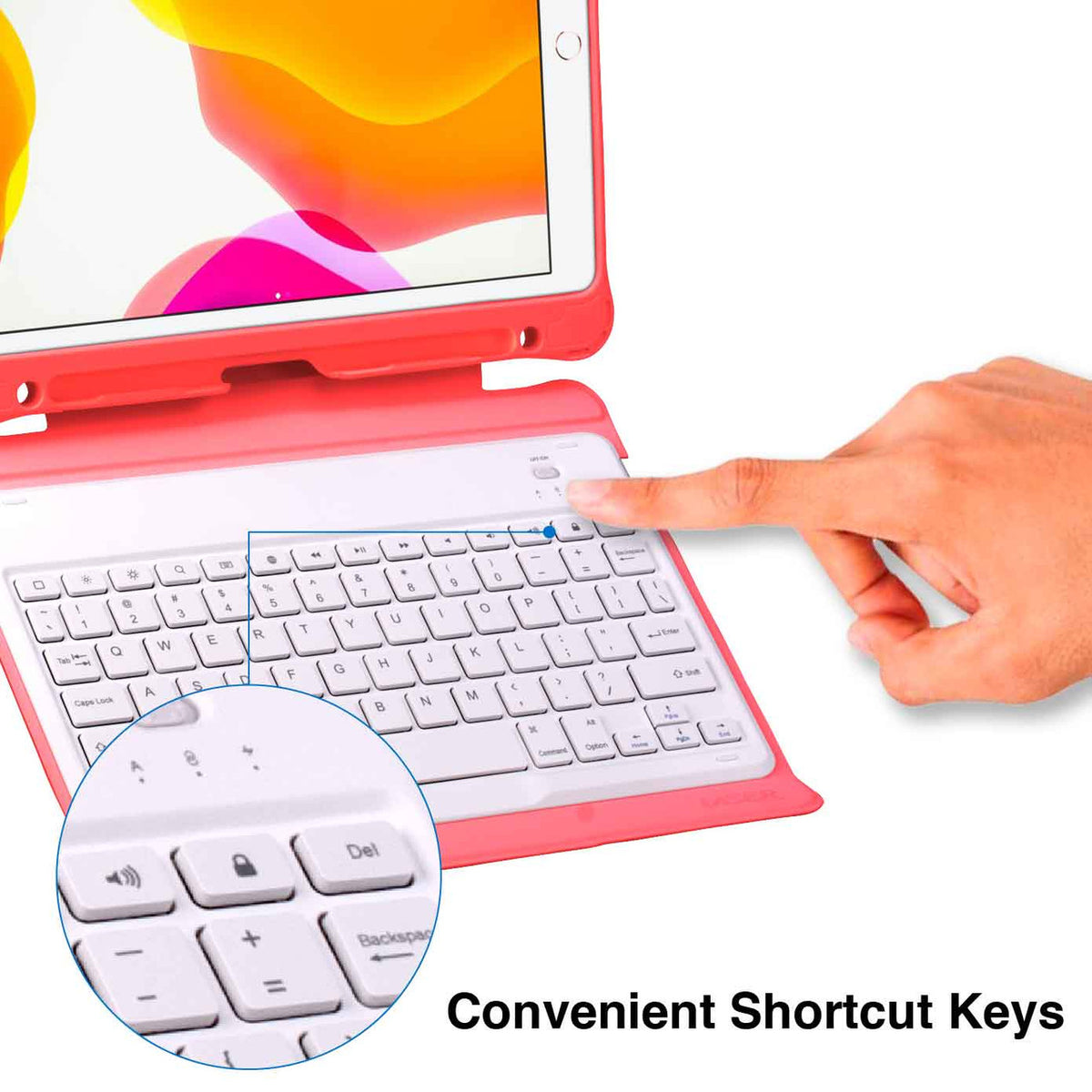 Laser iPad 10.9-inch Wireless Keyboard Case Watermelon