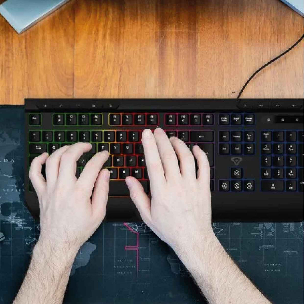 Laser RGB Gaming Keyboard with Anti-Ghosting Keys