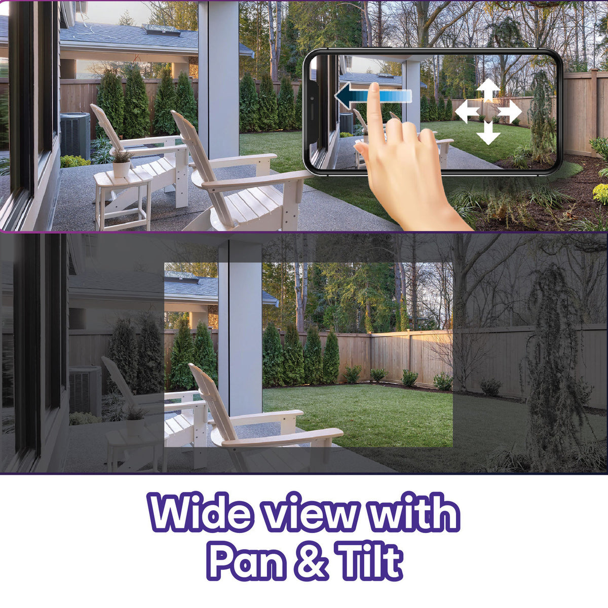 Laser FHD Outdoor Pan Tilt Camera Solar White