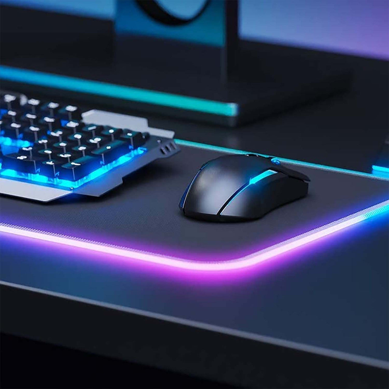 Laser RGB LED Gaming Mouse Pad Extra Large