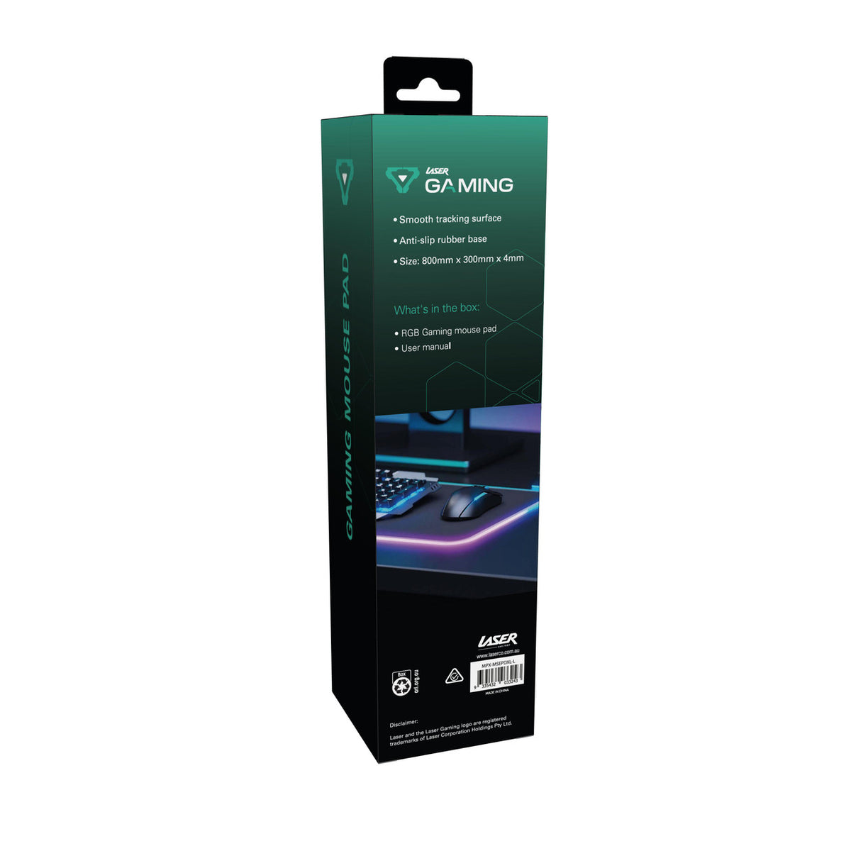 Laser RGB LED Gaming Mouse Pad Extra Large