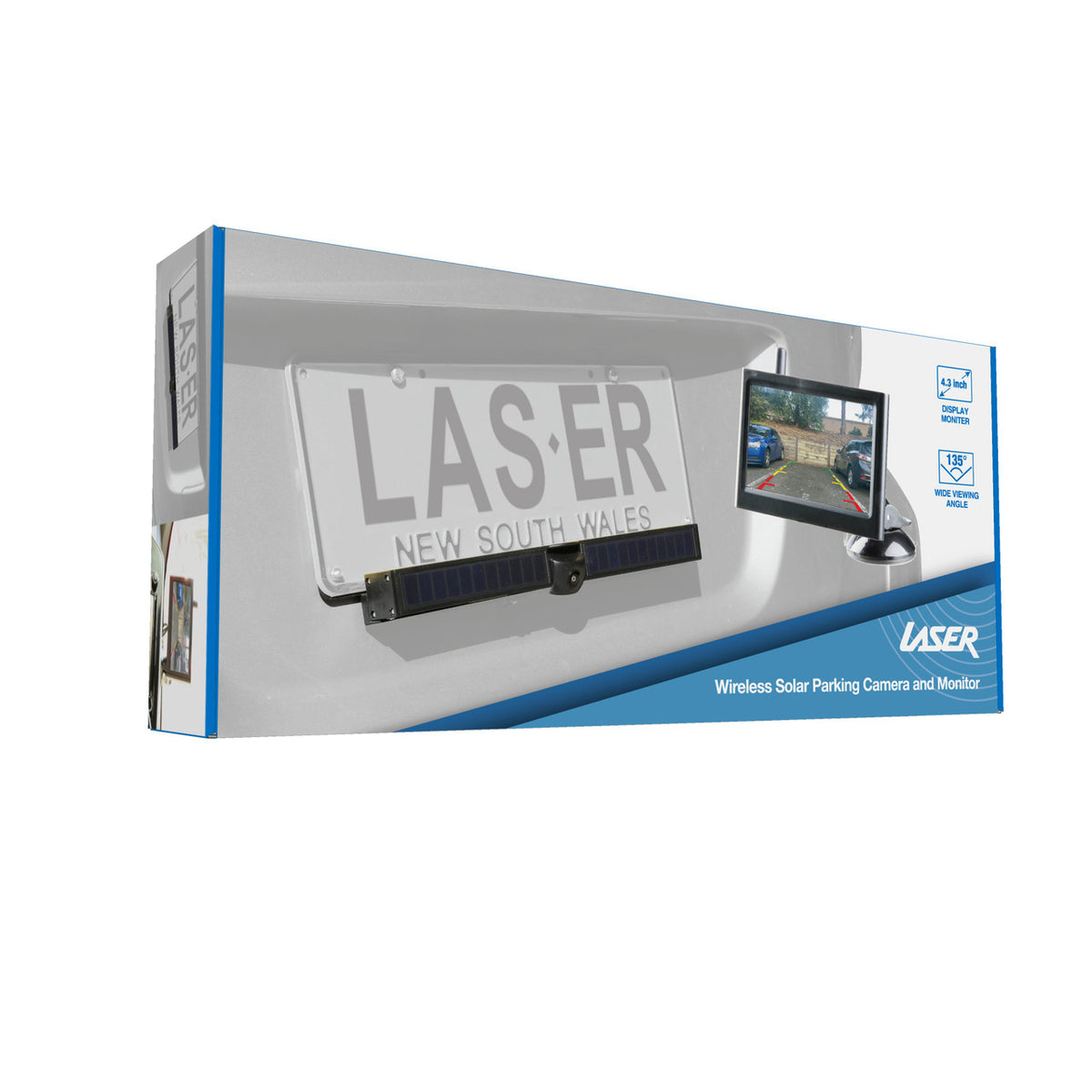 Laser 4.3" Wireless Solar Parking Camera with Monitor