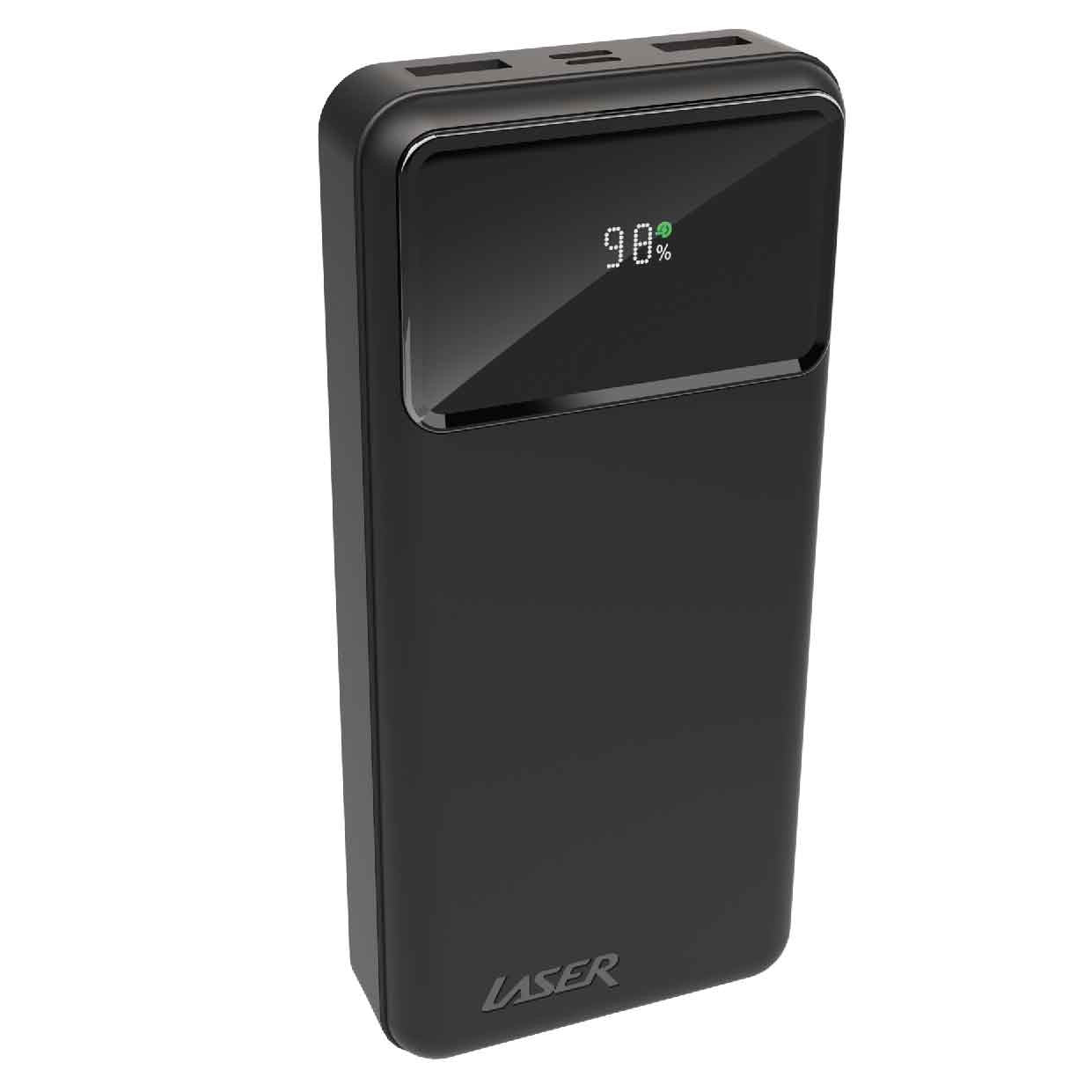 Laser 20000mAh Powerbank 18W PD with LED Black