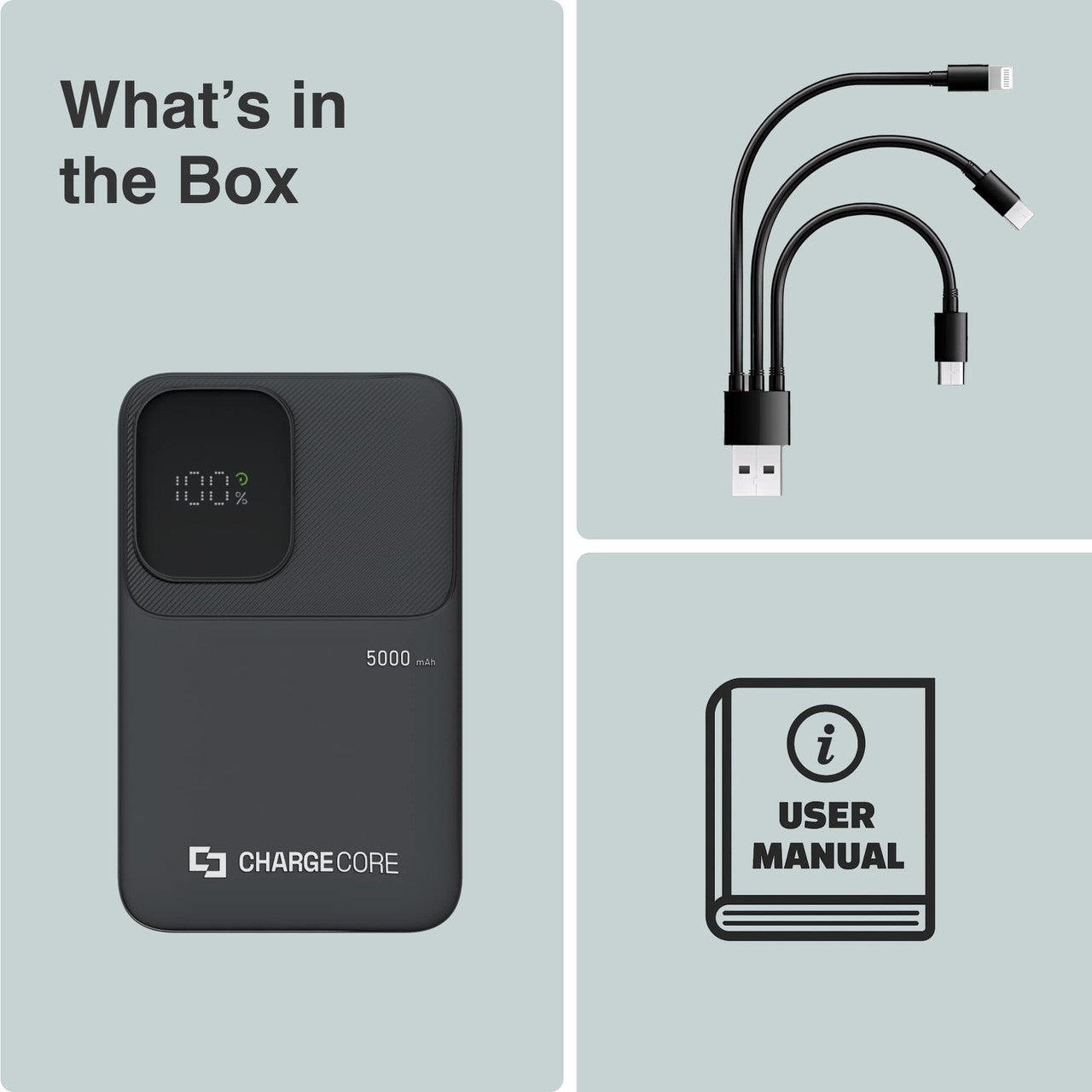 ChargeCore SafeCharge Max 5K - Black