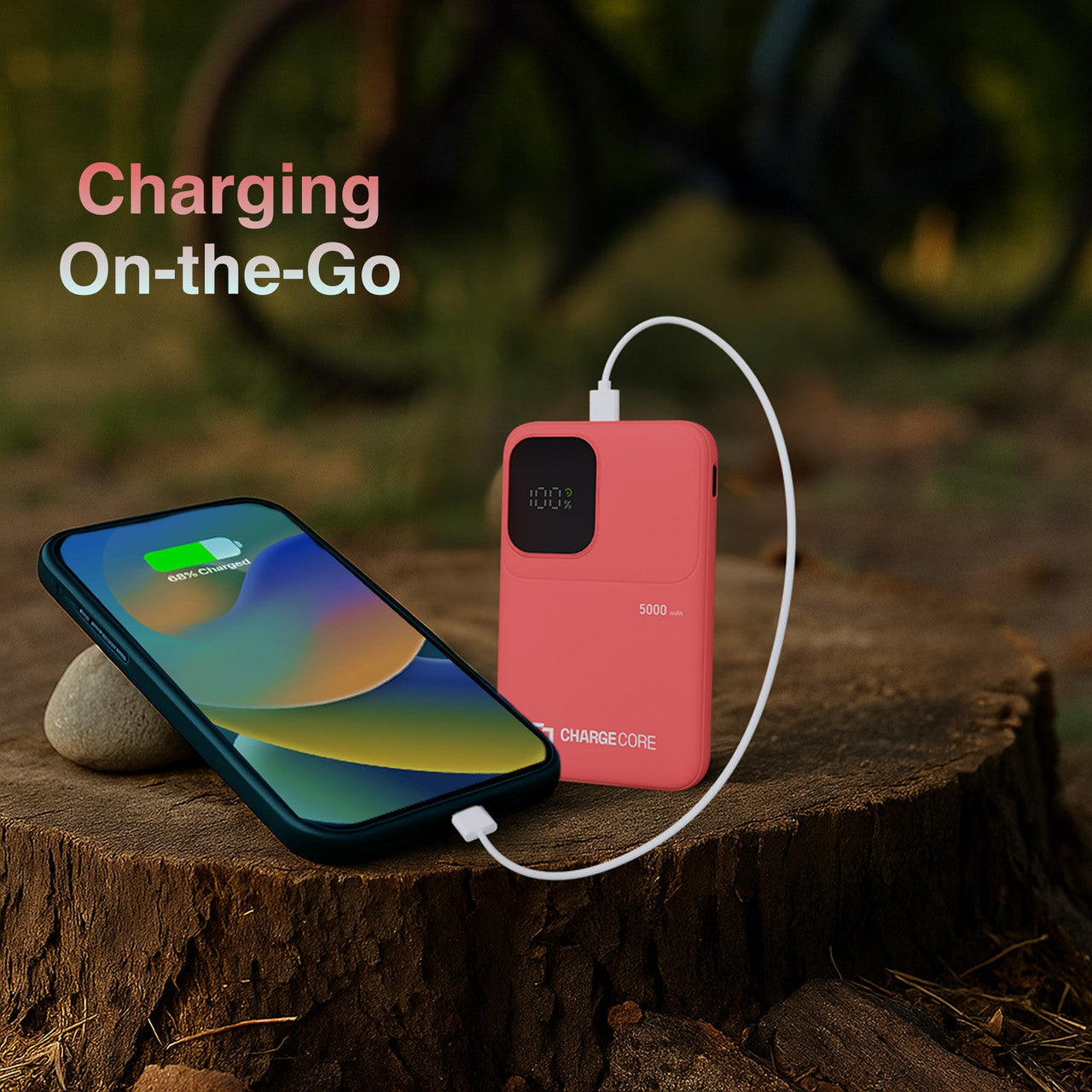 ChargeCore SafeCharge Max 5K - Sunset Coral