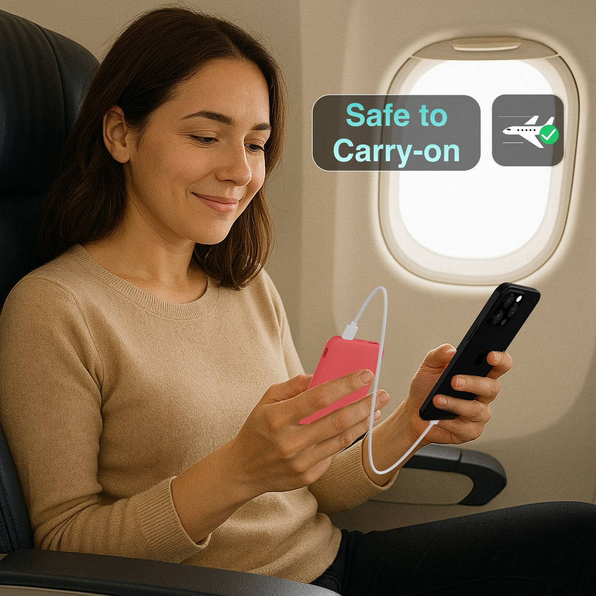 ChargeCore SafeCharge Max 5K - Sunset Coral