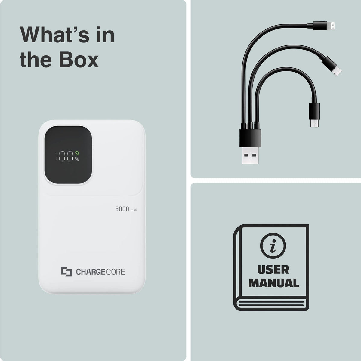 ChargeCore SafeCharge Max 5K - White