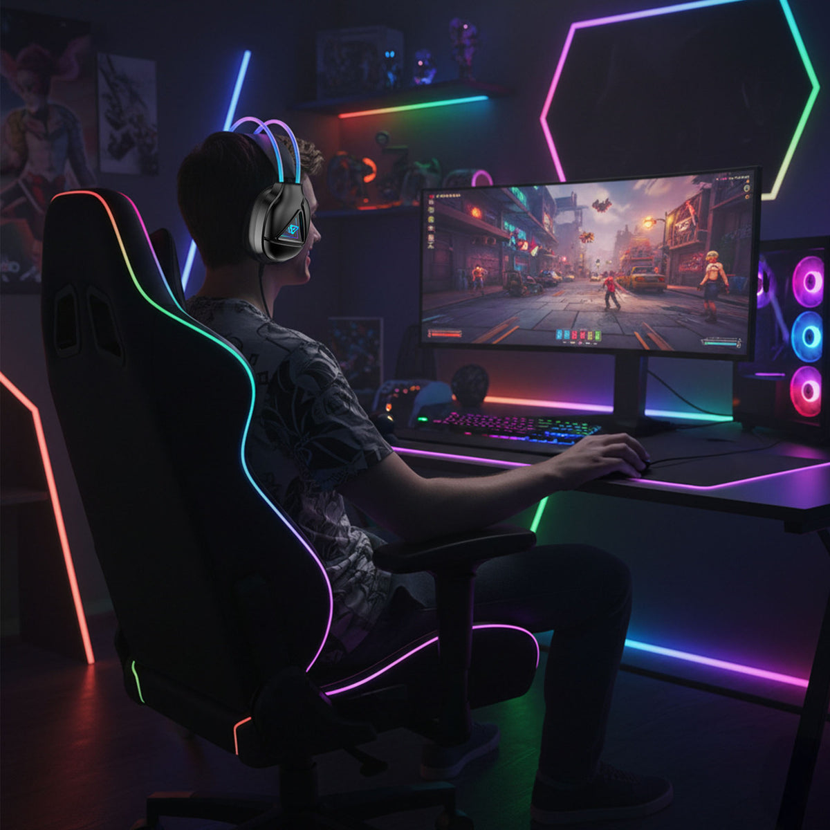 Laser RGB Infinity Wired Gaming Headphones