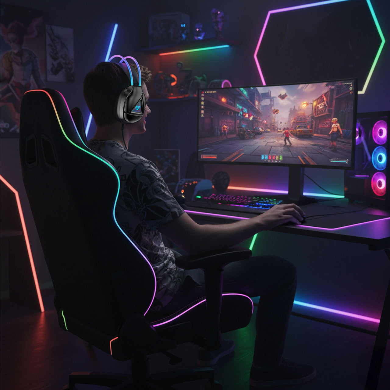 Laser RGB Infinity Wired Gaming Headphones