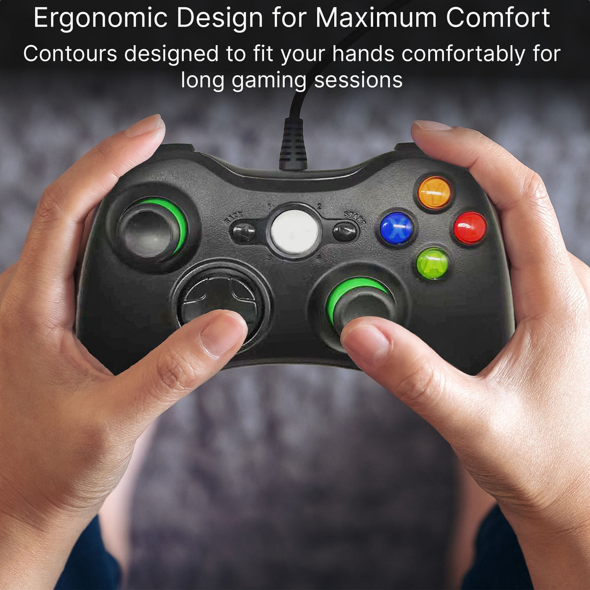 Laser Gaming Wired PC Controller - Black