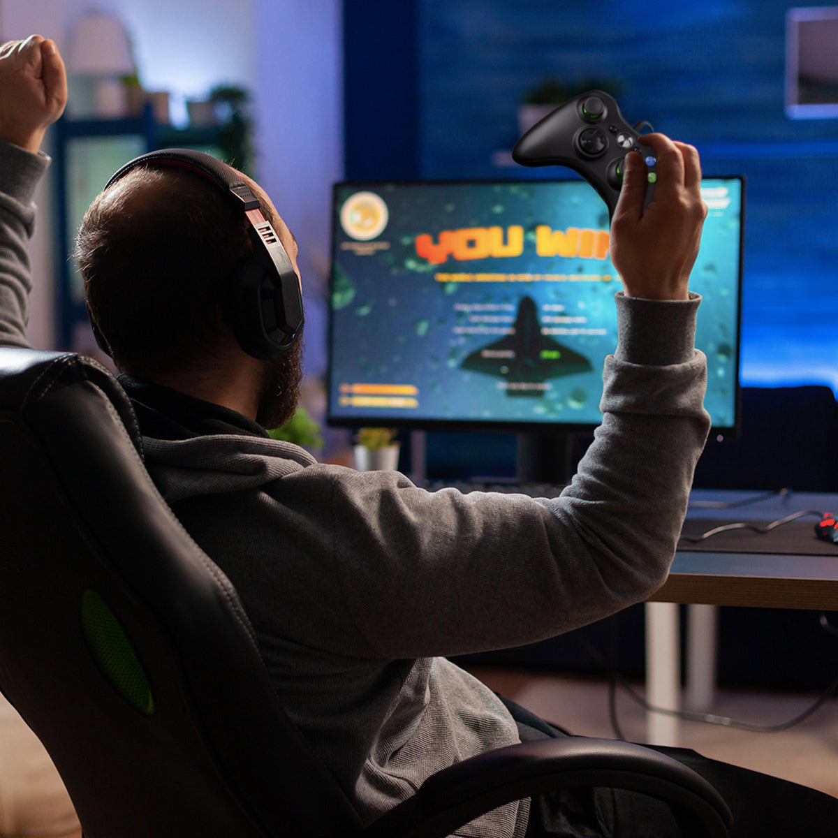 Laser Gaming Wired PC Controller - Black