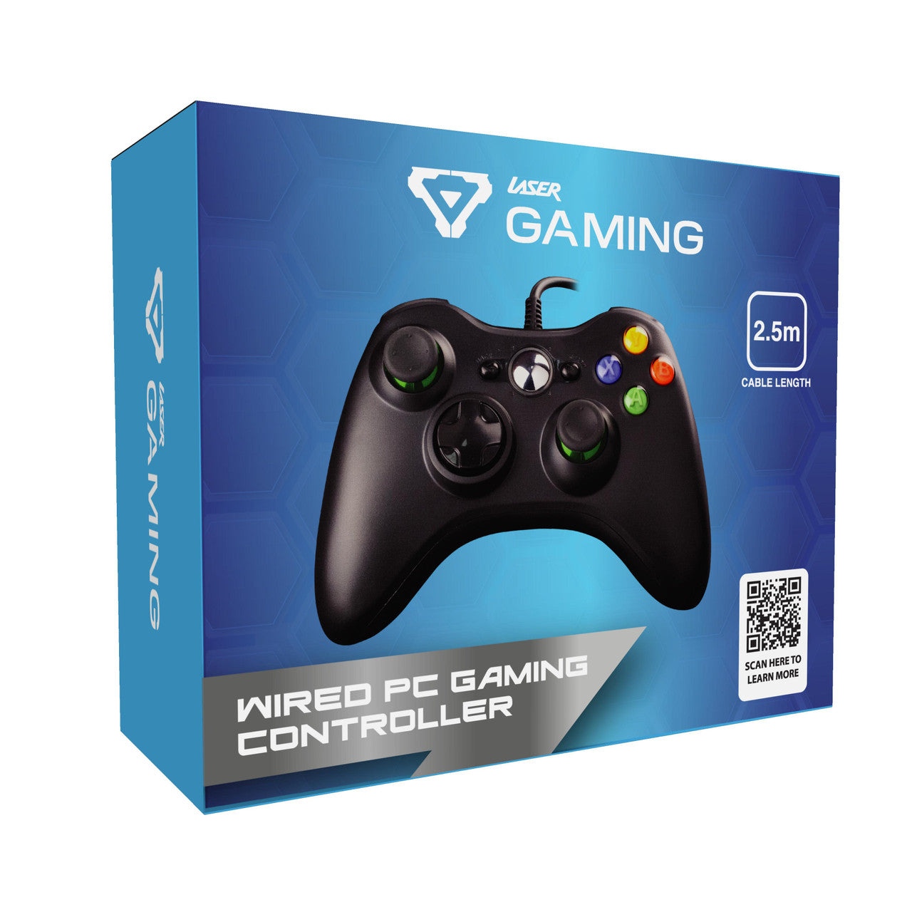 Laser Gaming Wired PC Controller - Black