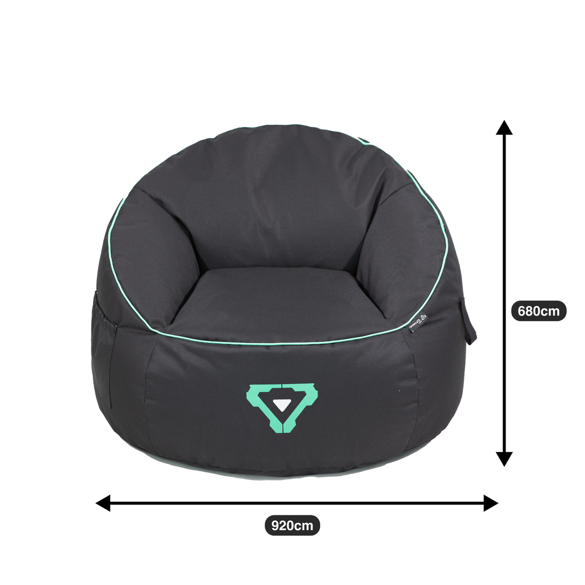 Laser Gaming Bean Bag with Pocket & Headphone Strap